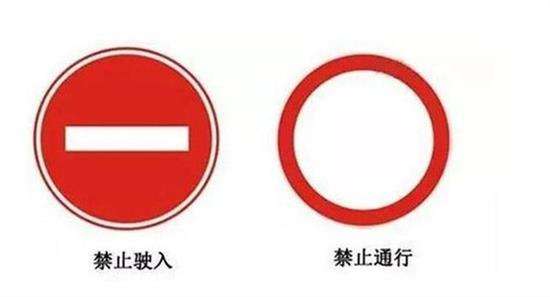 禁止駛入和禁止通行有什么區別