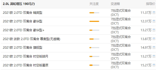 吉利星瑞2021款報價及圖片 星瑞2021款報價11萬起