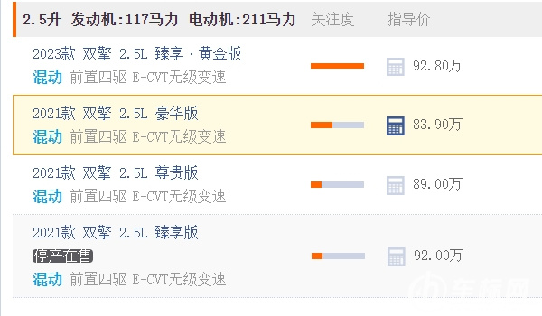 埃爾法商務車報價2023款價格圖片 2023款售92.80萬(全款103.50萬元)