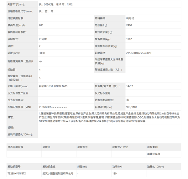 車長超5米！小鵬全新車型P7 完成申報：造型亮眼對標智界S7