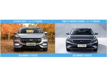 入門級家轎首選！每臺2024款艾瑞澤5背后，都有用戶放棄了吉利帝豪