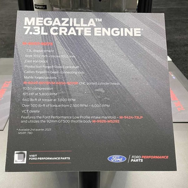 美式大V8來啦！福特Megazilla 7.3L發動機首次亮相