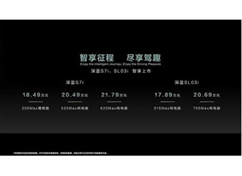 深藍SL03i及S7i正式上市 搭載高階智駕輔助系統(tǒng)