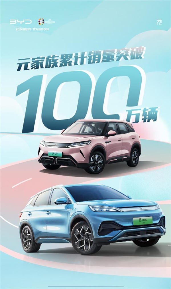 國產A級純電銷量擔當！比亞迪元家族累銷突破100萬臺